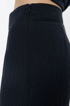 Sale BIMBA Y LOLA Pantalon Recto Desflecado Antracita