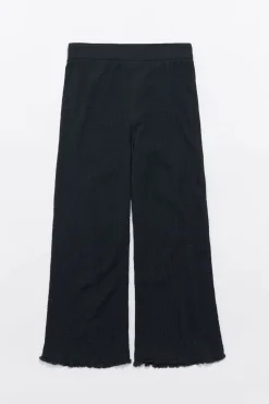 Sale BIMBA Y LOLA Pantalon Recto Desflecado Antracita