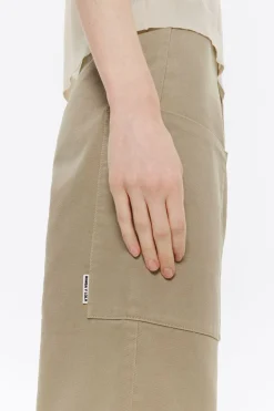 Best BIMBA Y LOLA Pantalon Recto Tobillero Caqui