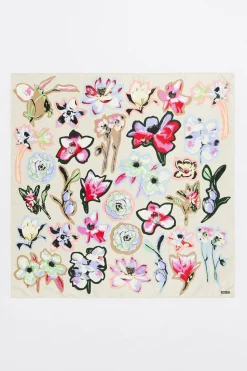 Best BIMBA Y LOLA Panuelo Flores Blanco