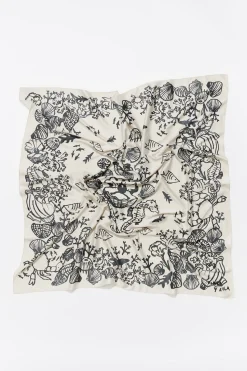 New BIMBA Y LOLA Panuelo Fondo Del Mar Antracita