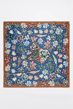 Online BIMBA Y LOLA Panuelo Pajaros Azul Marino