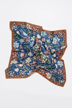 Online BIMBA Y LOLA Panuelo Pajaros Azul Marino