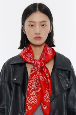 Shop BIMBA Y LOLA Panuelo Pasley Acuarela Rojo