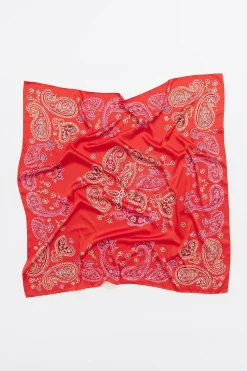 Shop BIMBA Y LOLA Panuelo Pasley Acuarela Rojo