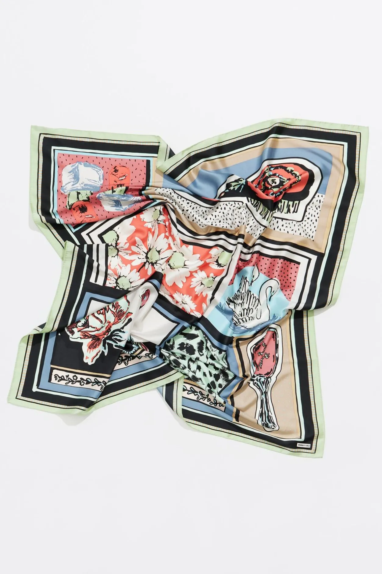 Outlet BIMBA Y LOLA Panuelo Peines Vintage Beige