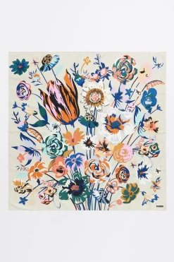 Cheap BIMBA Y LOLA Panuelo Ramo De Flores Blanco