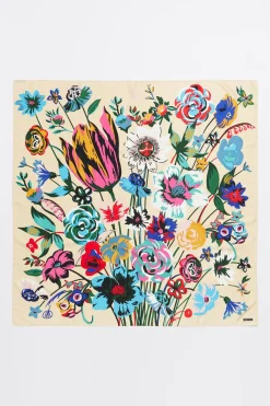 Sale BIMBA Y LOLA Panuelo Ramo De Flores Vainilla