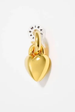 Cheap BIMBA Y LOLA Pendiente Aro Corazon Metal Dorado