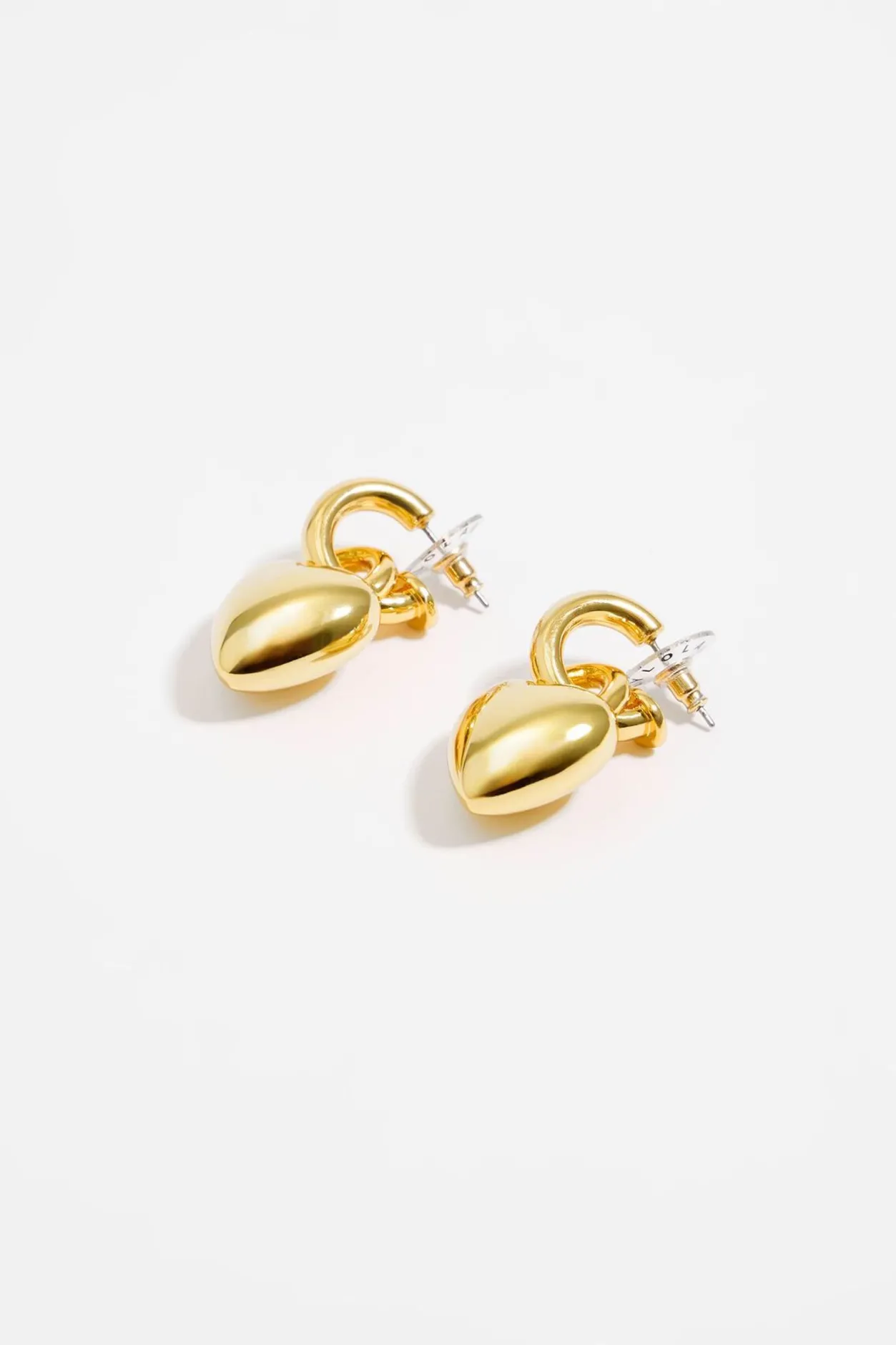 Cheap BIMBA Y LOLA Pendiente Aro Corazon Metal Dorado