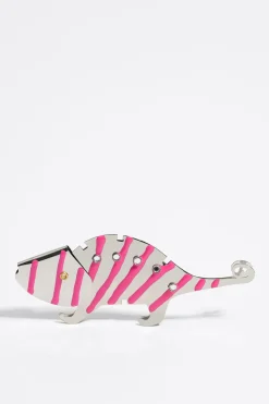 Store BIMBA Y LOLA Pendiente Camaleon Plateado Y Rosa