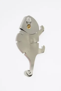 Store BIMBA Y LOLA Pendiente Camaleon Plateado Y Rosa