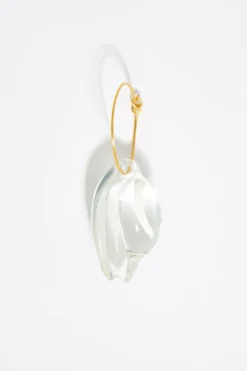 Hot BIMBA Y LOLA Pendientes Aro Caracolas Transparentes