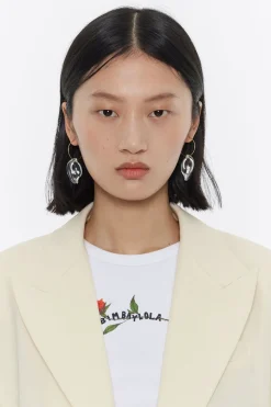 Store BIMBA Y LOLA Pendientes Aro Caracolas Transparentes