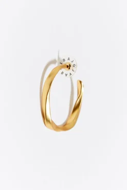 Clearance BIMBA Y LOLA Pendientes Aro Irregular Maxi Dorados