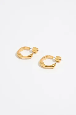 Outlet BIMBA Y LOLA Pendientes Aro Mini Dorado Mate