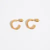 Cheap BIMBA Y LOLA Pendientes Aro Mini Dorado Mate
