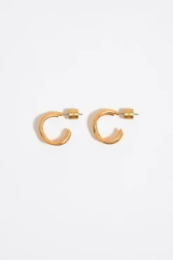 Cheap BIMBA Y LOLA Pendientes Aro Mini Dorado Mate