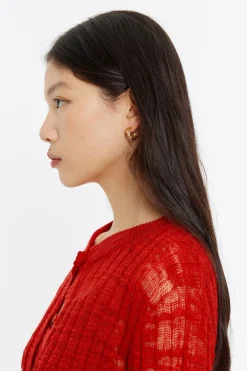 Cheap BIMBA Y LOLA Pendientes Aro Mini Dorado Mate