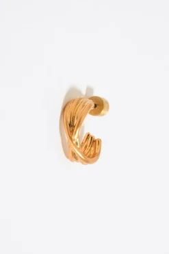 Cheap BIMBA Y LOLA Pendientes Aro Mini Dorado Mate