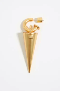 Shop BIMBA Y LOLA Pendientes Aro Y Pinchos Dorado Mate