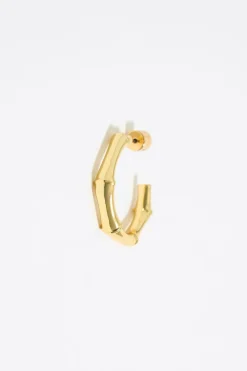 Shop BIMBA Y LOLA Pendientes Bambu Dorados