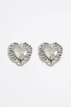 Store BIMBA Y LOLA Pendientes Cojines Corazon Plateados