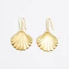 Cheap BIMBA Y LOLA Pendientes Concha Dorado Mate