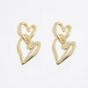 Online BIMBA Y LOLA Pendientes Corazones Textura Dorados