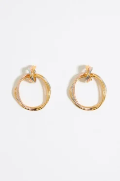 Outlet BIMBA Y LOLA Pendientes Doble Aro Multicolor