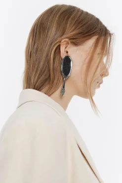 Store BIMBA Y LOLA Pendientes Espejos Plateados