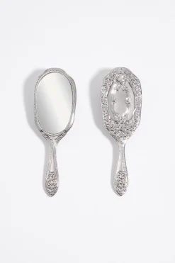 Hot BIMBA Y LOLA Pendientes Espejos Plateados