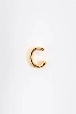 New BIMBA Y LOLA Pendientes Letra C Cristales