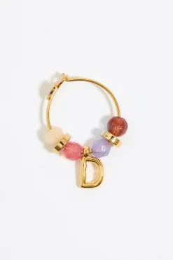 Sale BIMBA Y LOLA Pendientes Letra D Piedras Multicolores