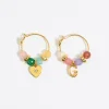Sale BIMBA Y LOLA Pendientes Letra G Piedras Multicolores