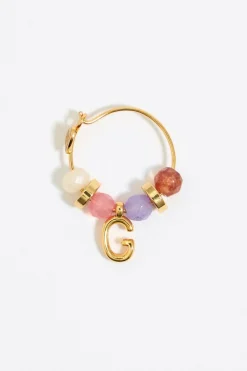 Sale BIMBA Y LOLA Pendientes Letra G Piedras Multicolores