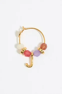 Best Sale BIMBA Y LOLA Pendientes Letra J Piedras Multicolores