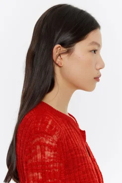 Best Sale BIMBA Y LOLA Pendientes Letra N Y Aro Mini Cristales Multicolores