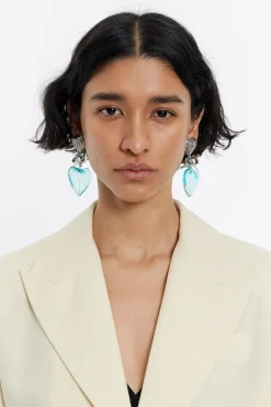 Outlet BIMBA Y LOLA Pendientes Perfume Corazon Vidrio