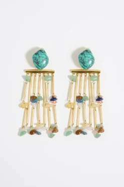 Hot BIMBA Y LOLA Pendientes Piedras Multicolores