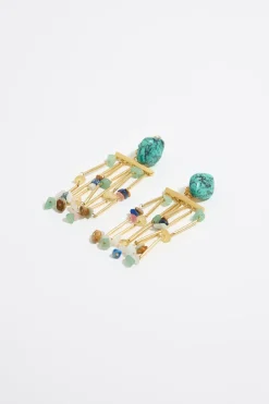 Hot BIMBA Y LOLA Pendientes Piedras Multicolores