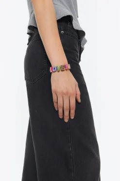 New BIMBA Y LOLA Pulsera Correa Letras Multicolor