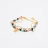 Cheap BIMBA Y LOLA Pulsera Doble Piedras Multicolor