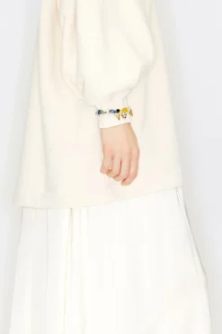 Hot BIMBA Y LOLA Pulsera Elastica Piedras Y Hojas Doradas