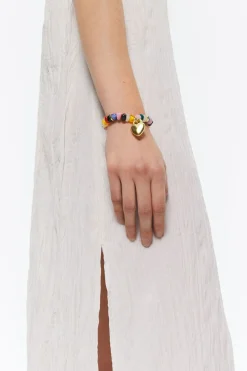 Clearance BIMBA Y LOLA Pulsera Elastica Resina Corazon