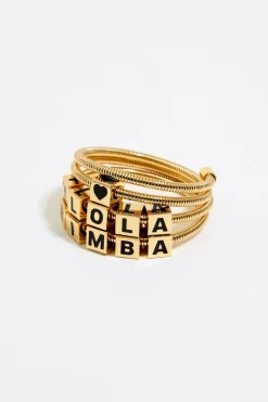 Hot BIMBA Y LOLA Pulsera Espiral Logo Dorada