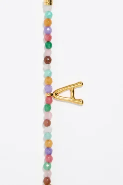 Shop BIMBA Y LOLA Pulsera Letra A Piedras Multicolores