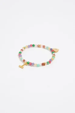 Best BIMBA Y LOLA Pulsera Letra I Piedras Multicolores