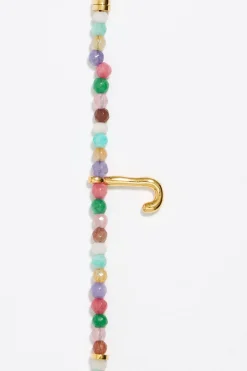 Best BIMBA Y LOLA Pulsera Letra J Piedras Multicolores