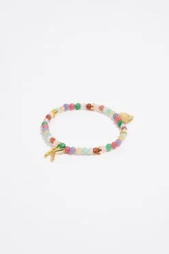Outlet BIMBA Y LOLA Pulsera Letra K Piedras Multicolores